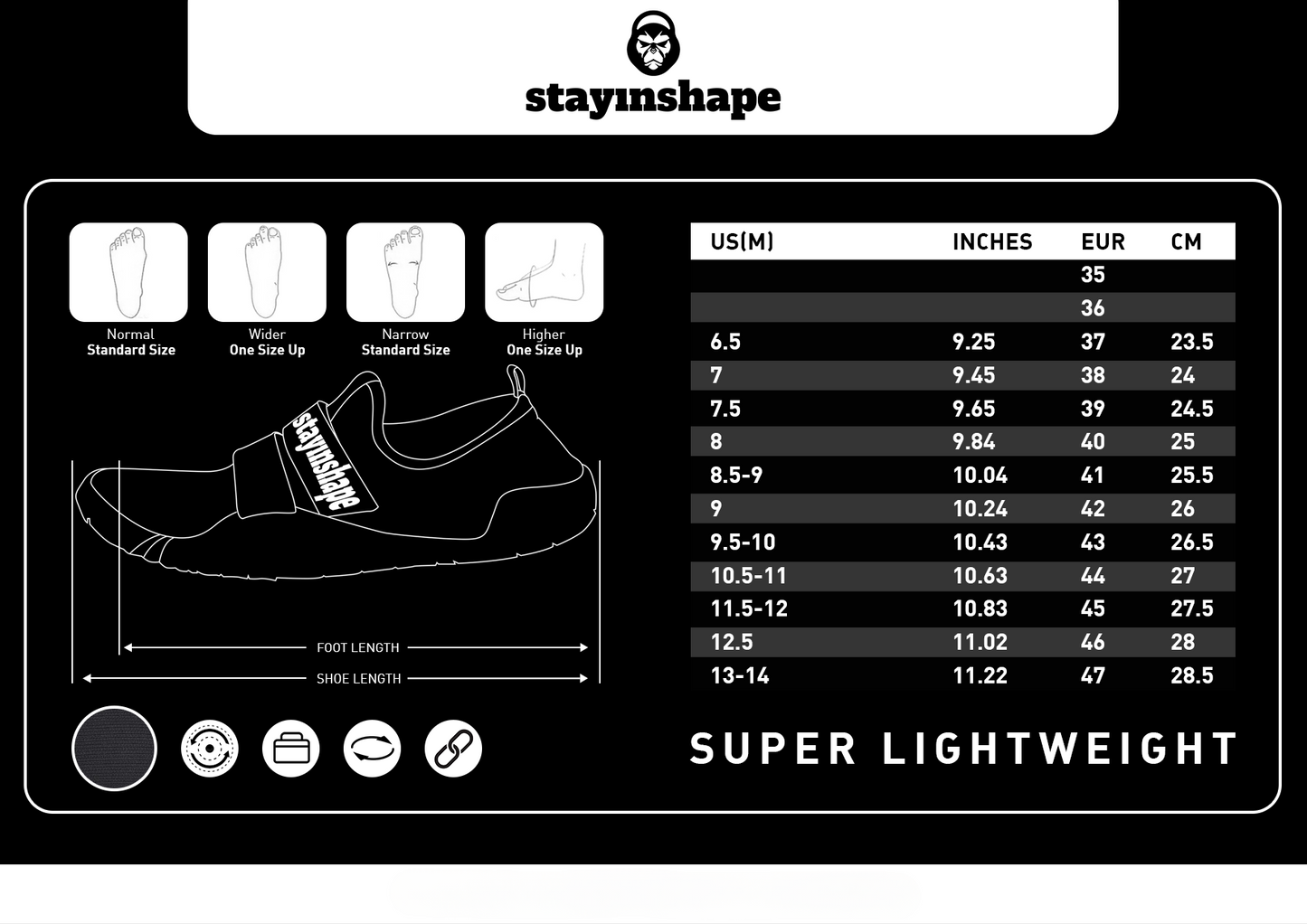 Chaussures de soulevé de Terre - Chaussures d'haltérophilie - Chaussures Deadlift, Squat, Fitness, Cross-Trainer Pieds Nus - Autorisés en compétition